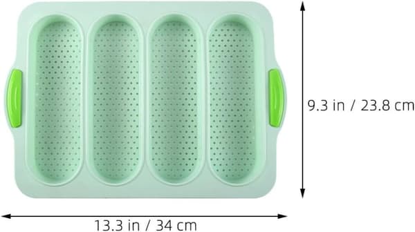 4-spors silikone brødform fransk brødbageform non-stick silikonebakke professionel