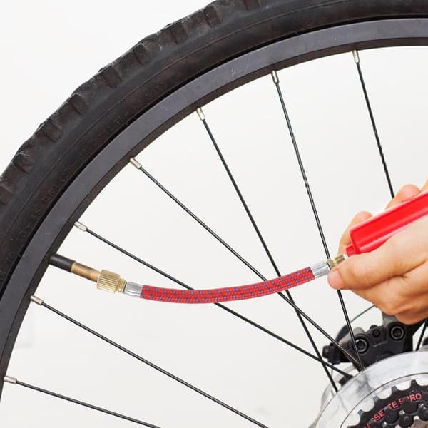 16 st cykelventiladaptersats med pumpnålar och förlängningsrör