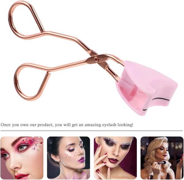 Falsk øjenvippebukker Magnetisk klips til makeup Rustfrit stål design til påføring af falske øjenvipper