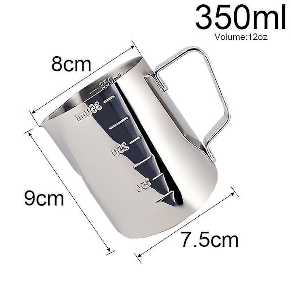 350 ml Espressokahvi Pull Flower Maitomukit Kupit Kannut Jug