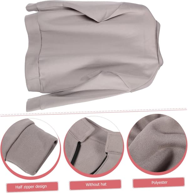 Casual Half Zip Hoodie Tröja för Kvinnor Långärmad Bekväm Pullover