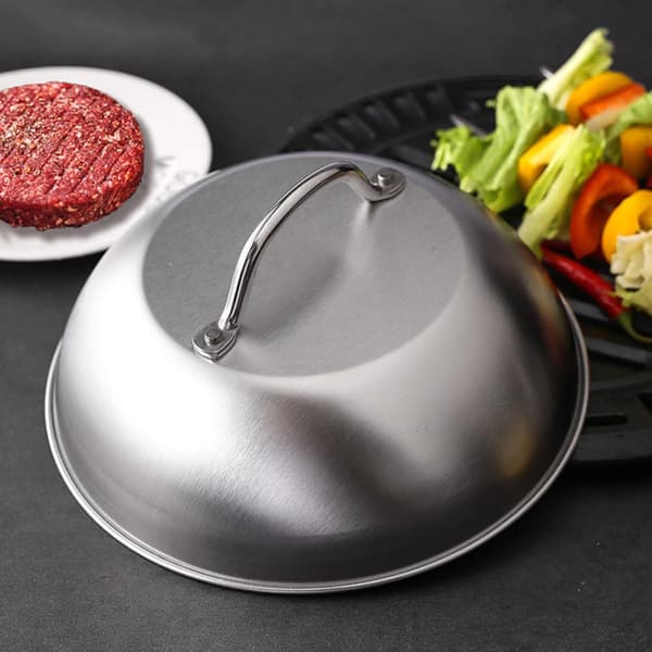 Hjemme Patty Press Burger Patty Press Dome Lokk Rustfritt Stål Solid Enkel å Bruke
