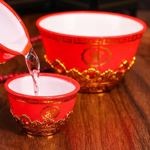 6 stk. tilbudsbolle for tempel buddhistisk dekorativ kopp multifunksjonell hellig liten kopp