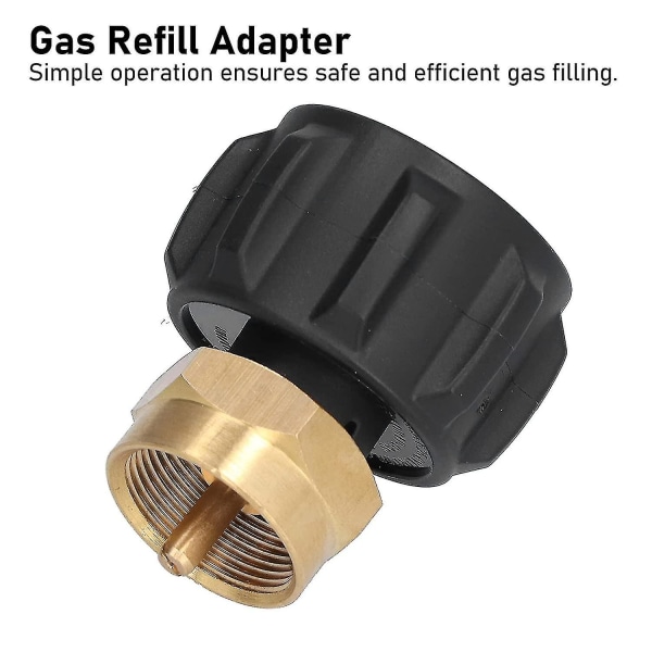 Gasregulator Fyldningsadapter (sort guld) (1 stk)