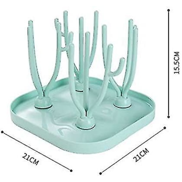 1 stk. Flaske Drypstativ, Foldbar Babyflaske Tørrestativ, Flaske Afdrypningsstativ, Foldbar Flaske Stang