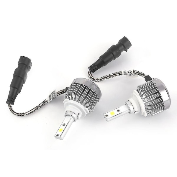 2 st Bilstrålkastare COB LED-chips Lampor