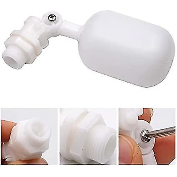2-pack Vattenflöte Bollventil Automatisk Avstängning 3/8'' Ventiler