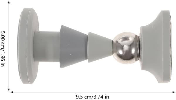 Magnetisk dørstopper gulvmontert liten silikon dørstopper for hjemmebad leilighet gulvmontering