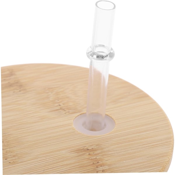 Stor Vattenkopp Isolerad 946ml Glas med Sugrör och Lock Värmebeständig