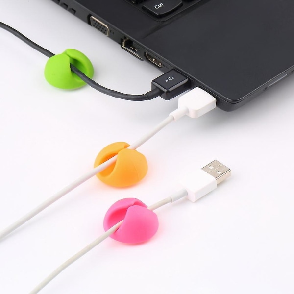 6 stk. Multifunktionelle Silikon Kabel Drop Wire Holder