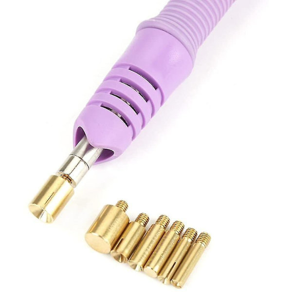 DIY-stav för varmfixering av strass med 7 spetsar, lila