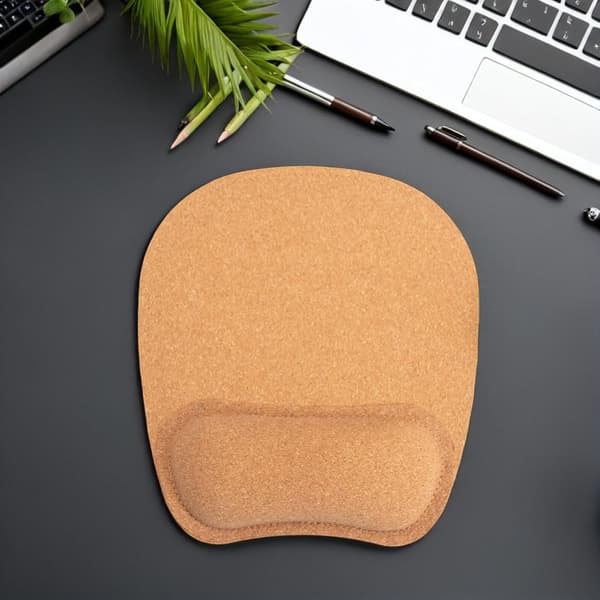 2 stk Håndledds musematte Myk kork og gummibase for ergonomisk støtte