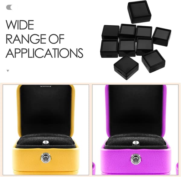 Gem Display Organizer Lille Top Gem Case Plast Ædelsten Opbevarings Organizer
