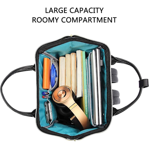 Laptop Ryggsäck 39.6 Cm (15.6 Tum) Skolryggsäck Dagryggsäck Vattentät Nylon Laptop Bagagefack