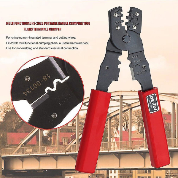 Multifunctional Hs-202b Handle Crimping Pliers Terminals