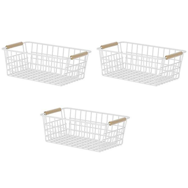 Køkken Tråd Opbevaringskurve Pantry Skab 3 Pak Metal