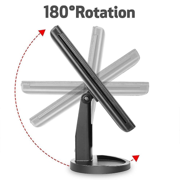 Sminkspegel med belysning 22 LED-lampor Sminkbordsspegel med 2x/3x förstoring Black