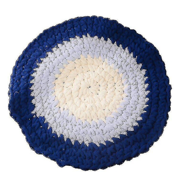 Knitted Round Cushion Thickened Thick Thread Hand Woven Cushion