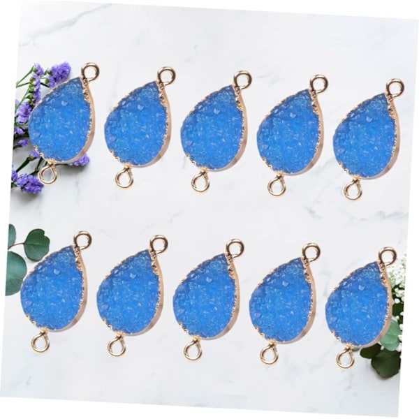 DIY Riipus Jalokivihelmet Luonnon Druzy Agaatti Riipus Pisara Kaulakoru
