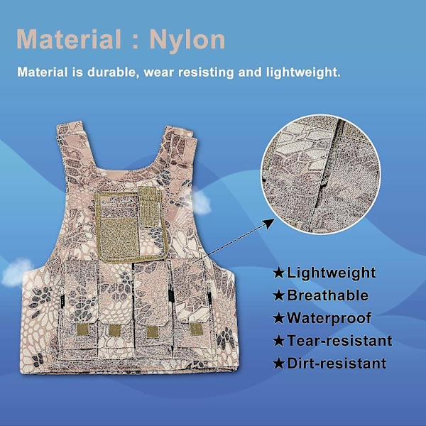 Lasten Taktinen Liivi Camouflage Taisteluliivi CS-Varusteet