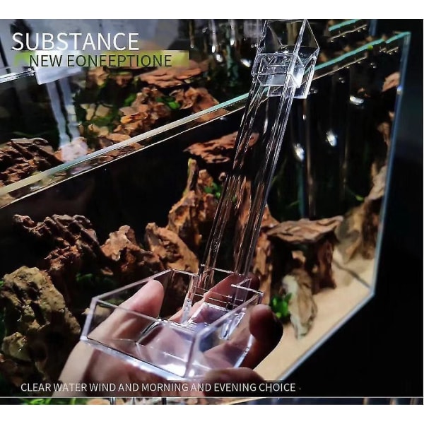 Akvarium Foderingsrør Glas Foderapparat Akryl Universal