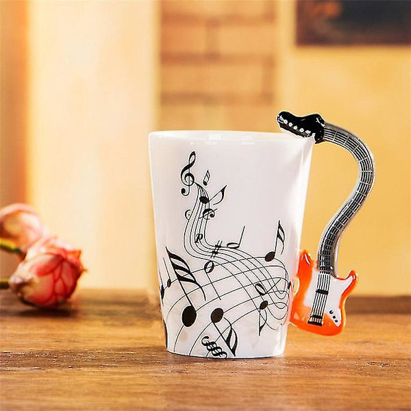 Keramisk Kops Musik Instrument Note Julegave