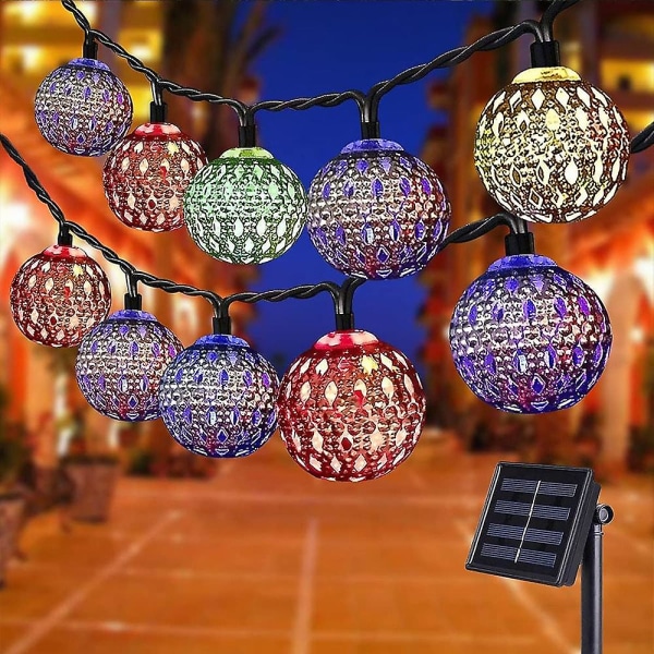 Solar String Light Led Marokkansk Ball 5m-20led