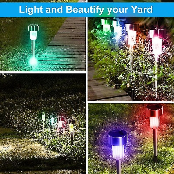 Utendørs Patio LED Hagelamper Multifarget + Varmt Hvit 10 stk
