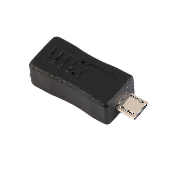 USB 2.0 Mini A 5P Hannkontakt til Micro B 5P Hunnkontakt Adapter