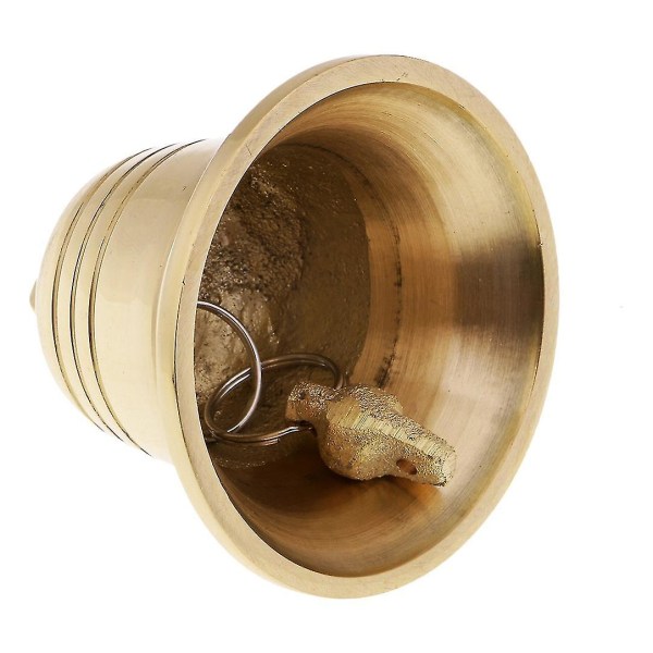 Tuulikello-riipus, kellokello avoin trumpetti antiikki messinkikello riipus kello (väri:kulta)(1kpl)