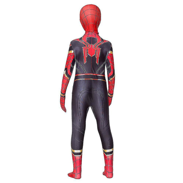 Spider-Man: No Way Home Jern-Ytelse Kostyme Fancy Up Jumpsuit Barn Gutter Zentai Bodysu 3-4 Years