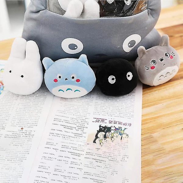 8 kpl/setti Cartoon Totoro Pehmolelut Kawaii Tyyny Nukke Täytetty Totoro Lapsille Lahjoja | Pehmolelut