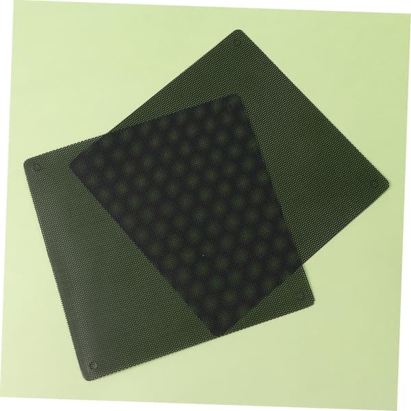 2 stk. PVC Computer Mesh Støvfilter Dækning til Desktop PC Blæser 14x14cm