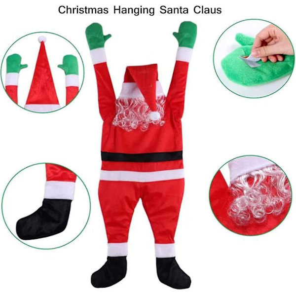 Flannel Santa Klædespydning, Julepynt Bd-yuhao