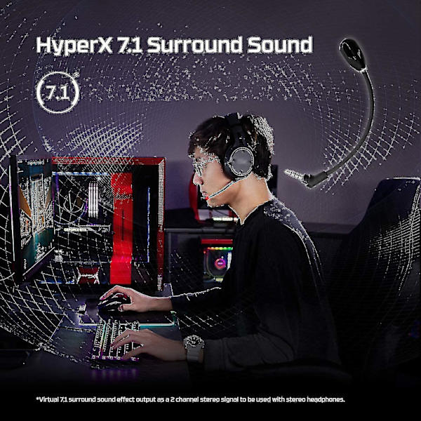 3,5 mm Ersättningsmikrofon Kompatibel med HyperX Cloud Flight/ Flight S -xx