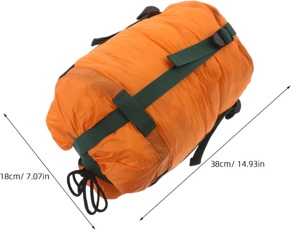 Utendørs kompresjonspose 15x7 tommer lett nylon pakkpose
