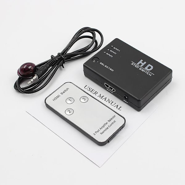Sort 3 Ports 1080p HDMI Switch Selector Splitter