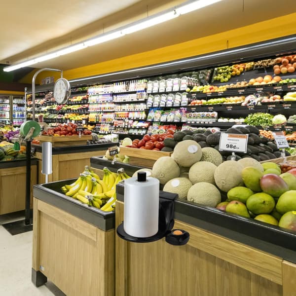 Handleposeholder Stativ Pose Dispenser Stativ for Hjemmekjøkken Supermarkedbruk