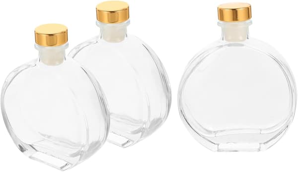 Eterisk oljediffusorflaska och parfymdiffusorflaska 100 ml glasbehållare med propp