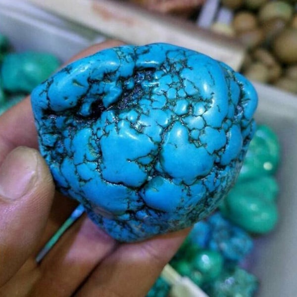 1kpl Natural Turquoise Rough Gemstone Blue Quartz