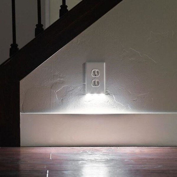 Led-sensori Light Night Plug Cover Seinäpistorasian kansilevy