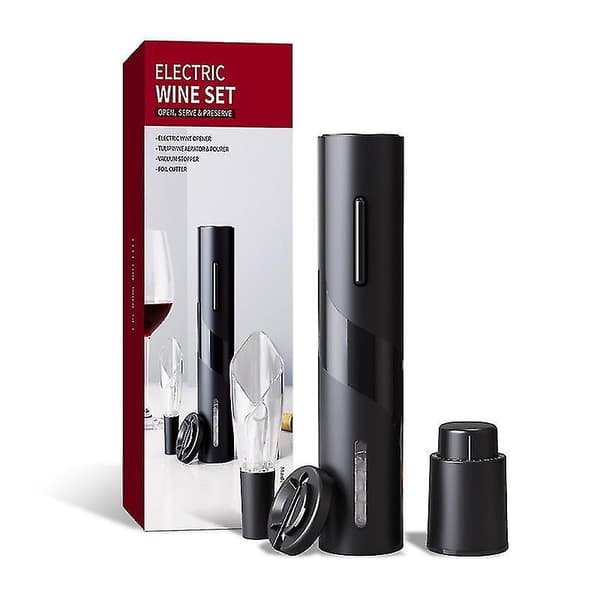 Elektrisk Vinfåbner Sæt USB Genopladelig Korketrækker