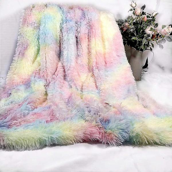 Plush Supermyk Bløtt Teppe Sofadekke Pels Varmt Kast Sofa