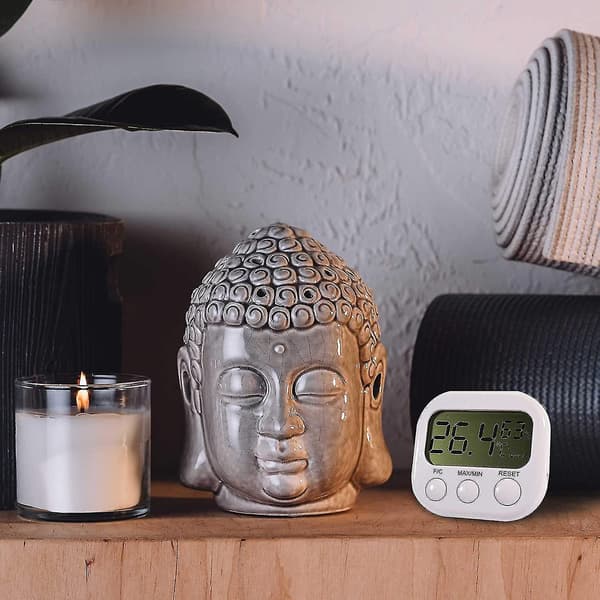 Digital LCD-termometer Perfekt for Vinter, Hygrometerfunksjon, Måler Luftfuktighet