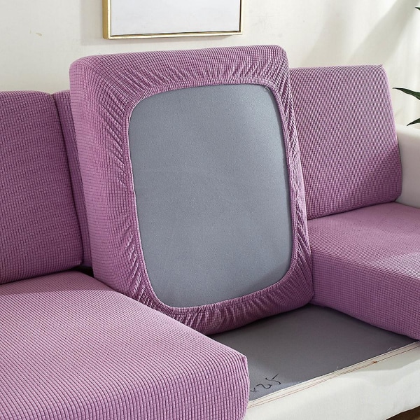 Ren Färg Tjock Elastisk Soffaöverdrag Modern Minimalistisk Soffa pink purple