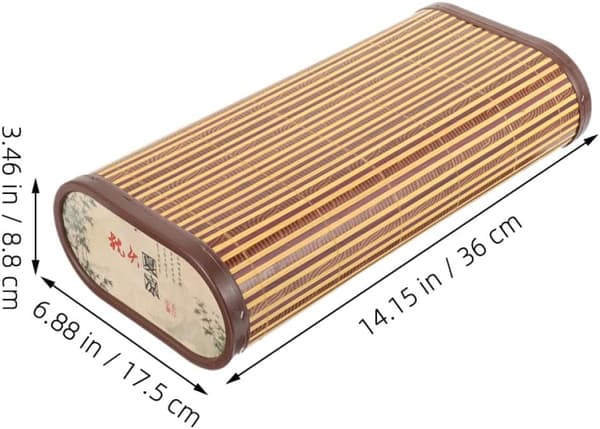2 st bambu ihålig kudde sommarkuddar ergonomiskt stöd andningsbar design khaki