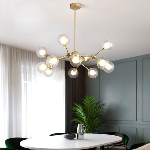 90cm Hängande Lykta Design Chandelier Metall Sputnik Modern