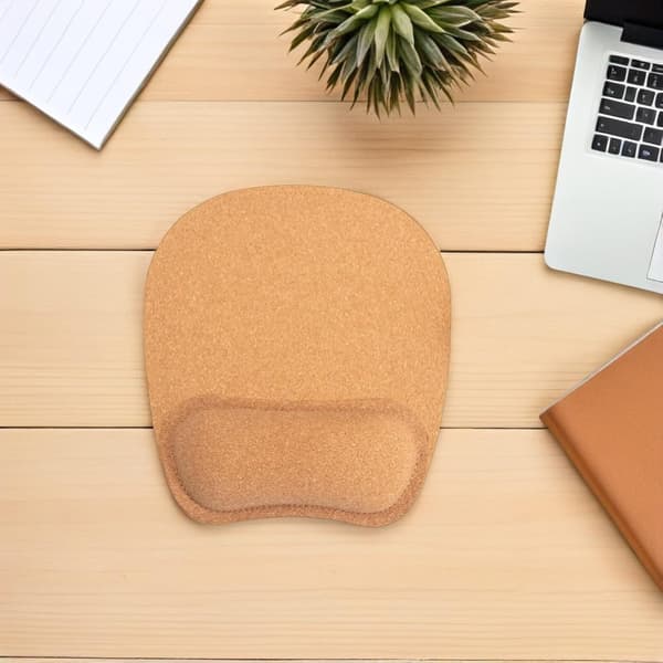 2 stk Håndledds musematte Myk kork og gummibase for ergonomisk støtte