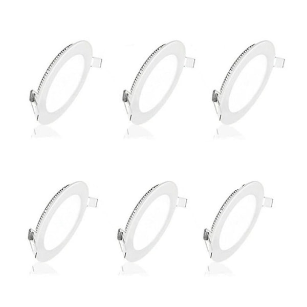 6 stk 4 stk LED Ultra Tynn Downlight Lampe 6W LED Tak