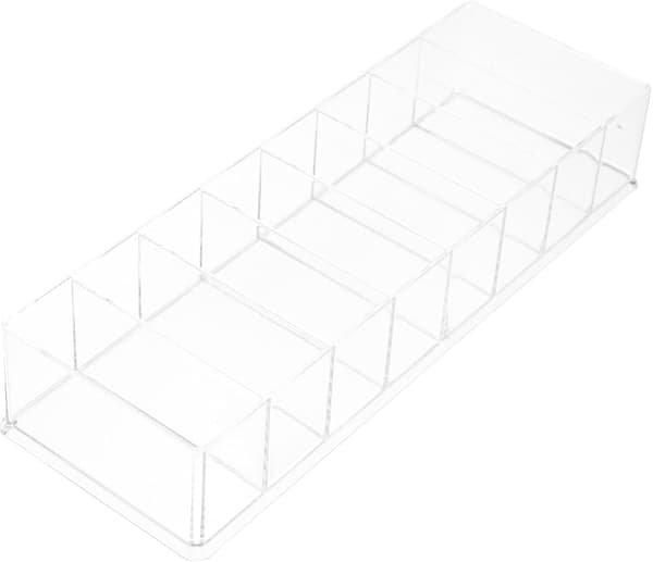 Akryl Læbestift Opbevaringsbeholder Sort Kosmetisk Displayboks Desktop Makeup Organizer